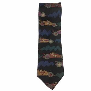 90s Save The Children By Edward 100% Silk Tie Race Car “Play Enlightens Lives..”